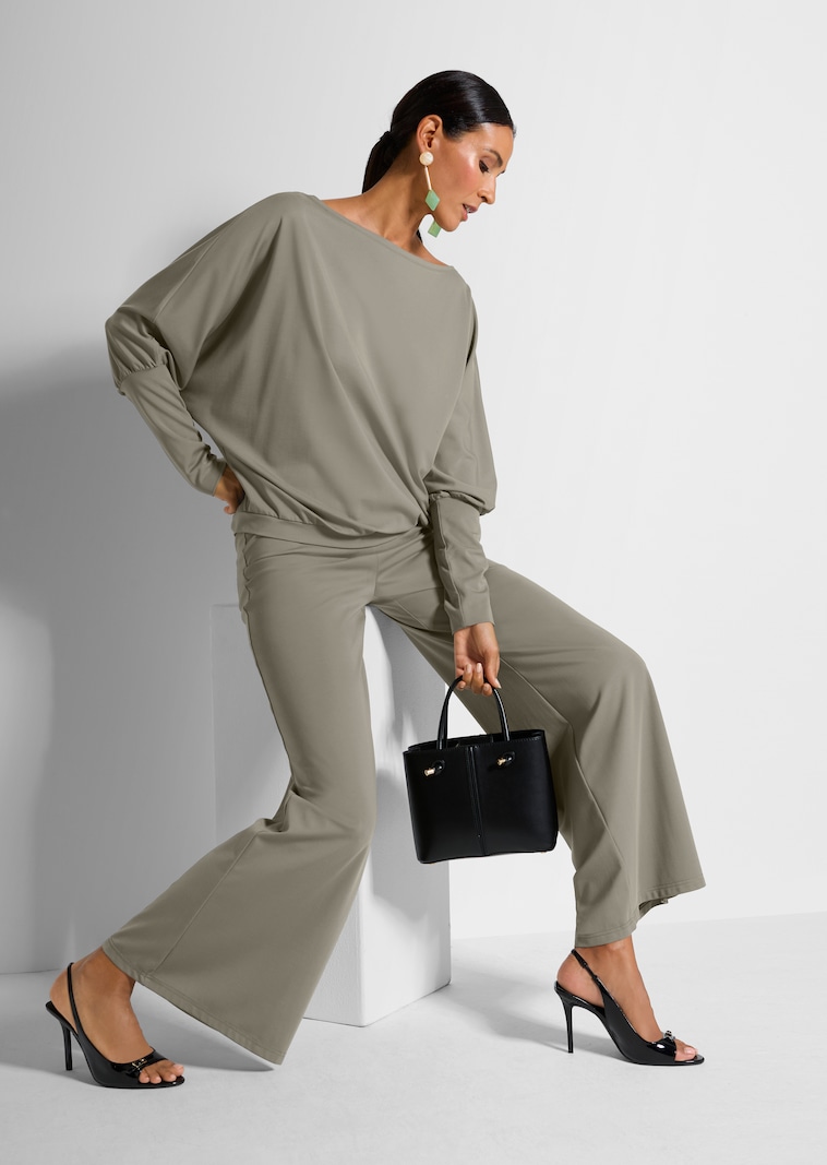 Lässiges Freizeitshirt mit Fledermausärmeln