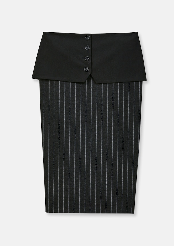 Two-piece pencil skirt with cacheur 5