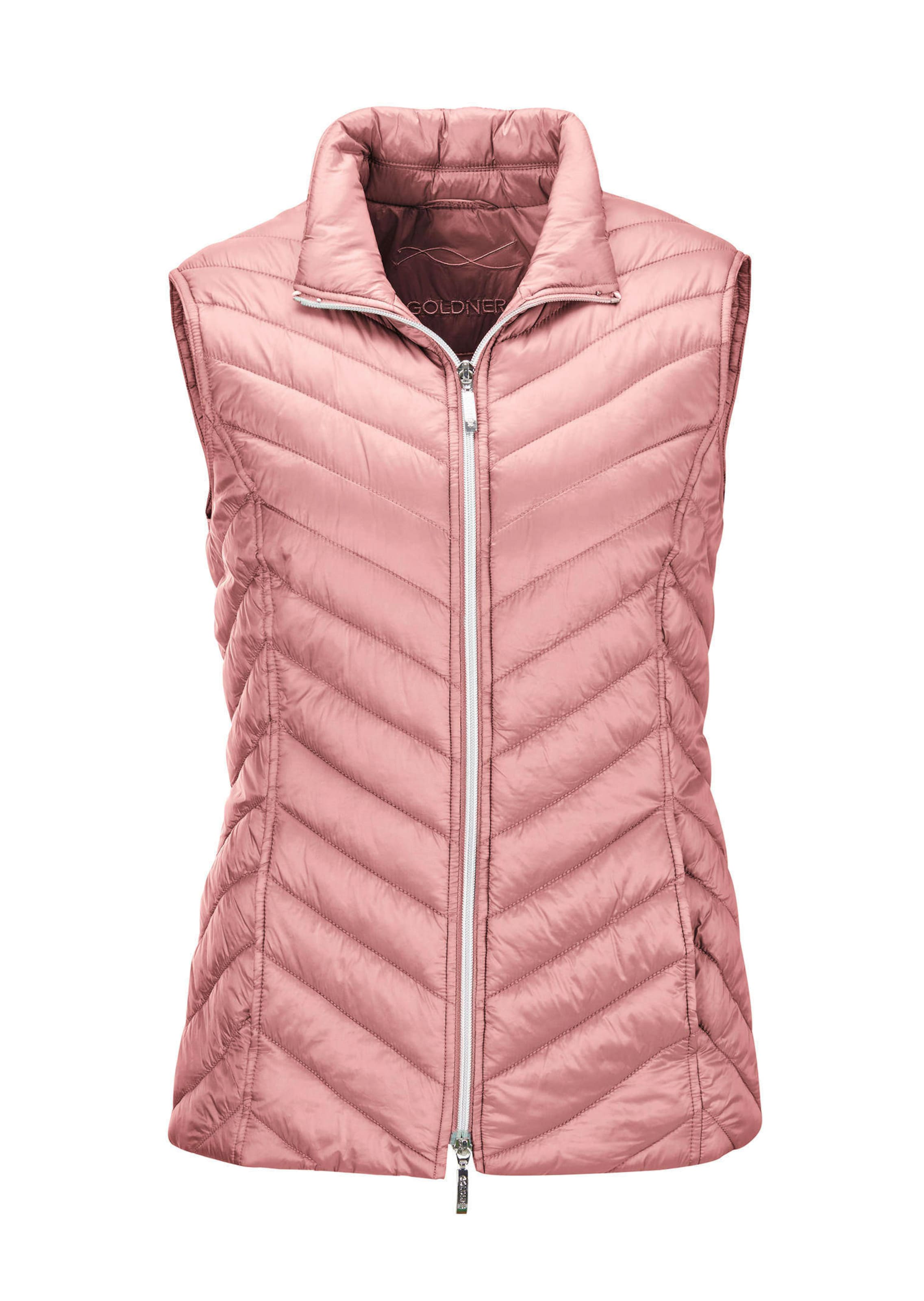 Figurschmeichelnde Weste mit leichter Wattierung