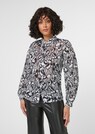 Printed blouse with pleated sleeves thumbnail 1