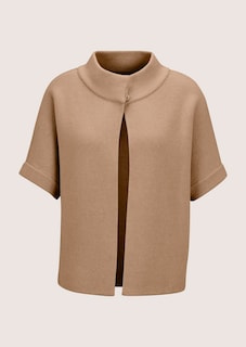 Short cape-style cardigan thumbnail 6
