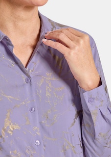 Hemdbluse mit Metallic Print thumbnail 5