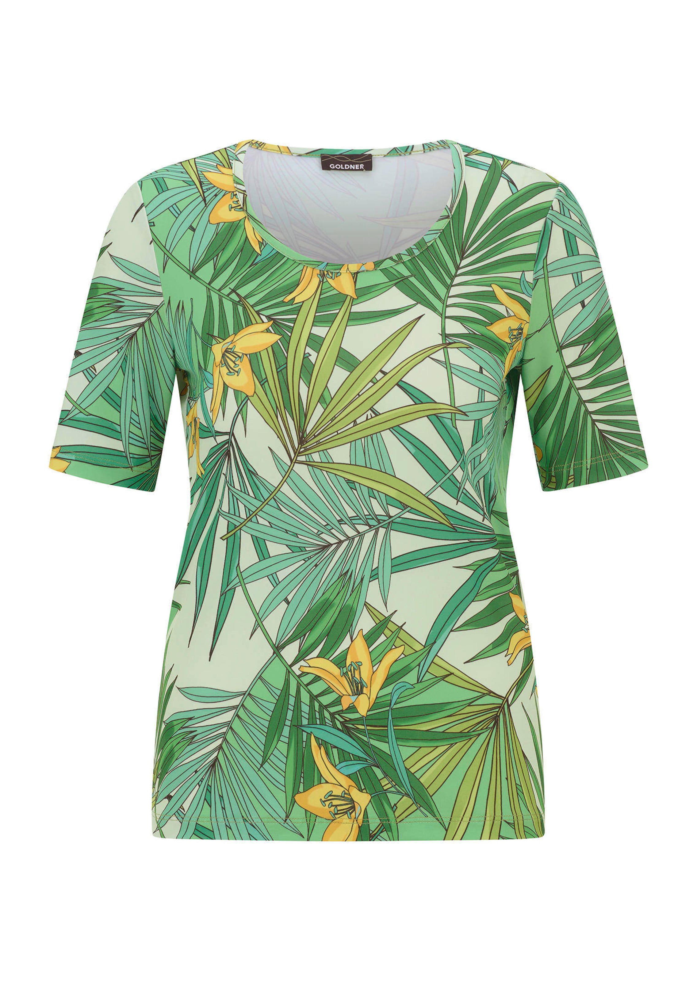 Comfortabel shirt met een tropisch dessin