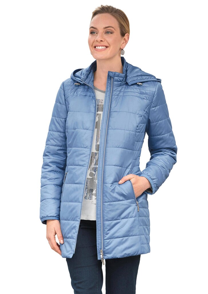 Figurfreundliche Steppjacke mit Kapuze