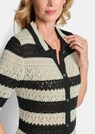 Veste en tricot à rayures avec motif ajouré thumbnail 5