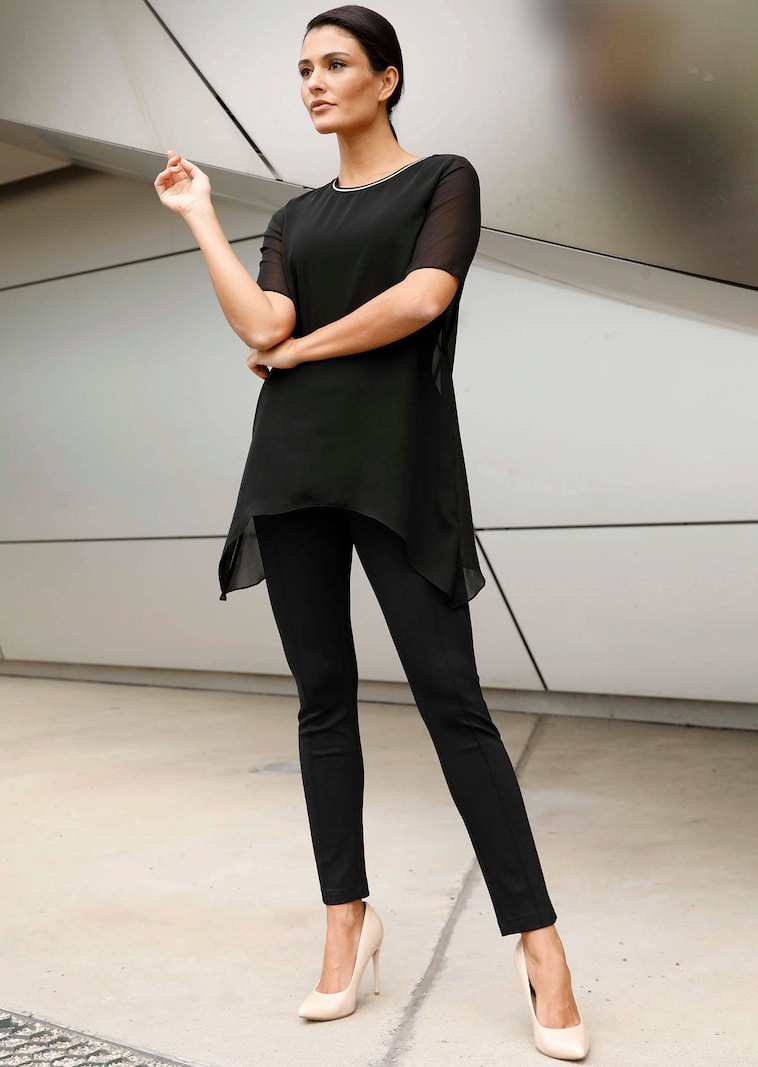 Longshirt mit Zipfelsaum