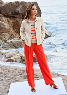 Kurzjacke mit Fischgrat-Dessin thumbnail 7