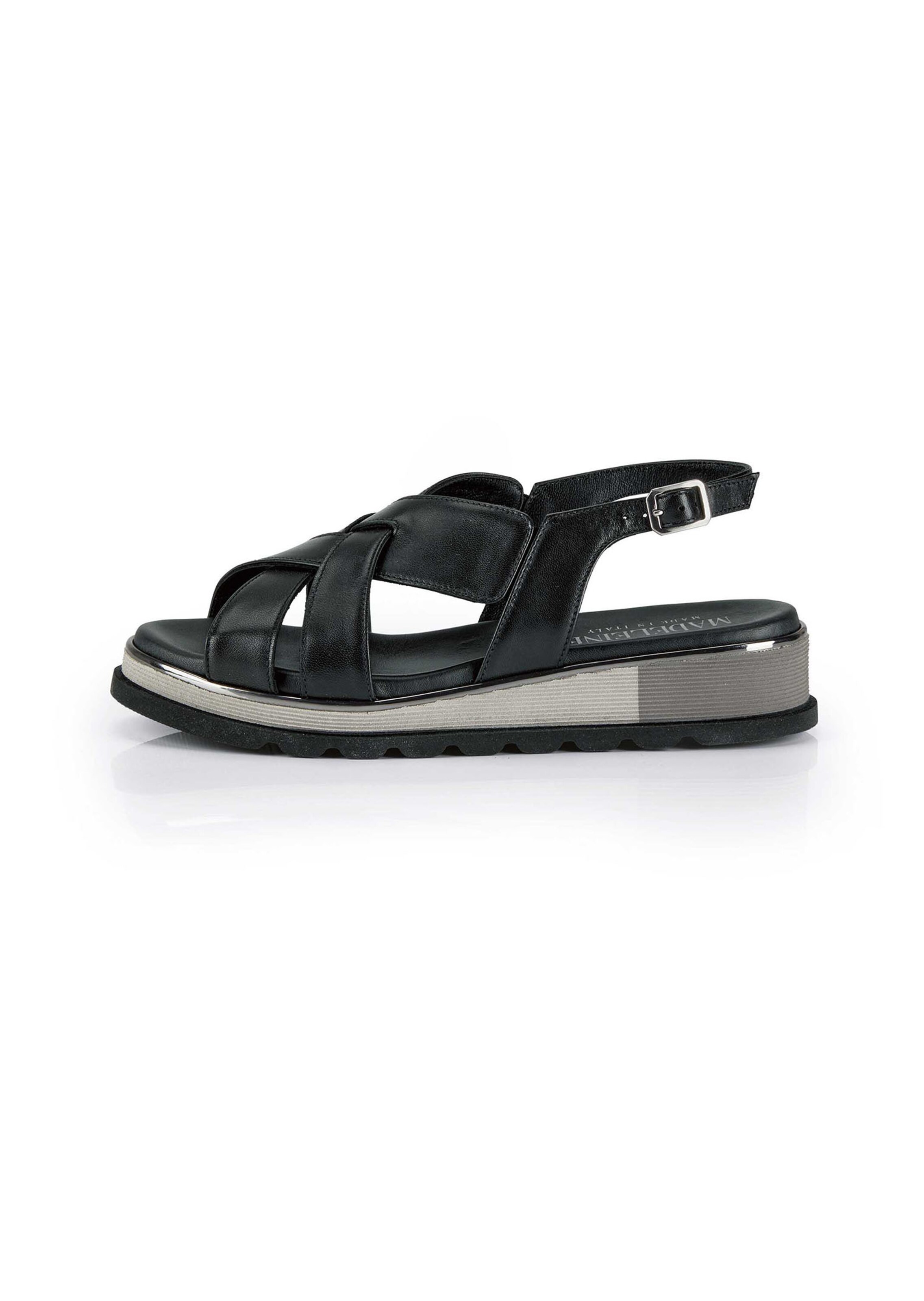 Plateau-Sandalette aus edlem Leder