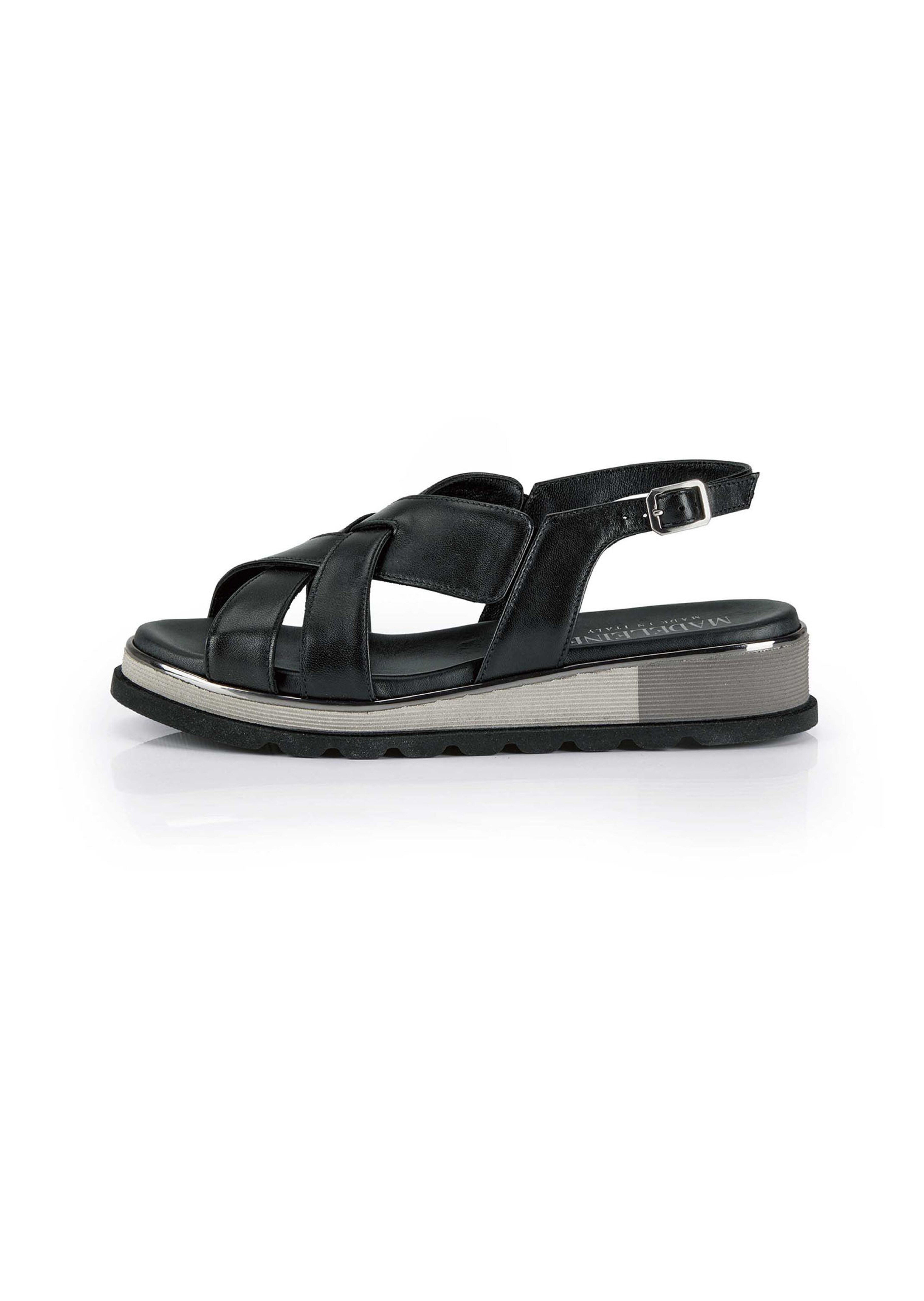 Plateau-Sandalette aus edlem Leder