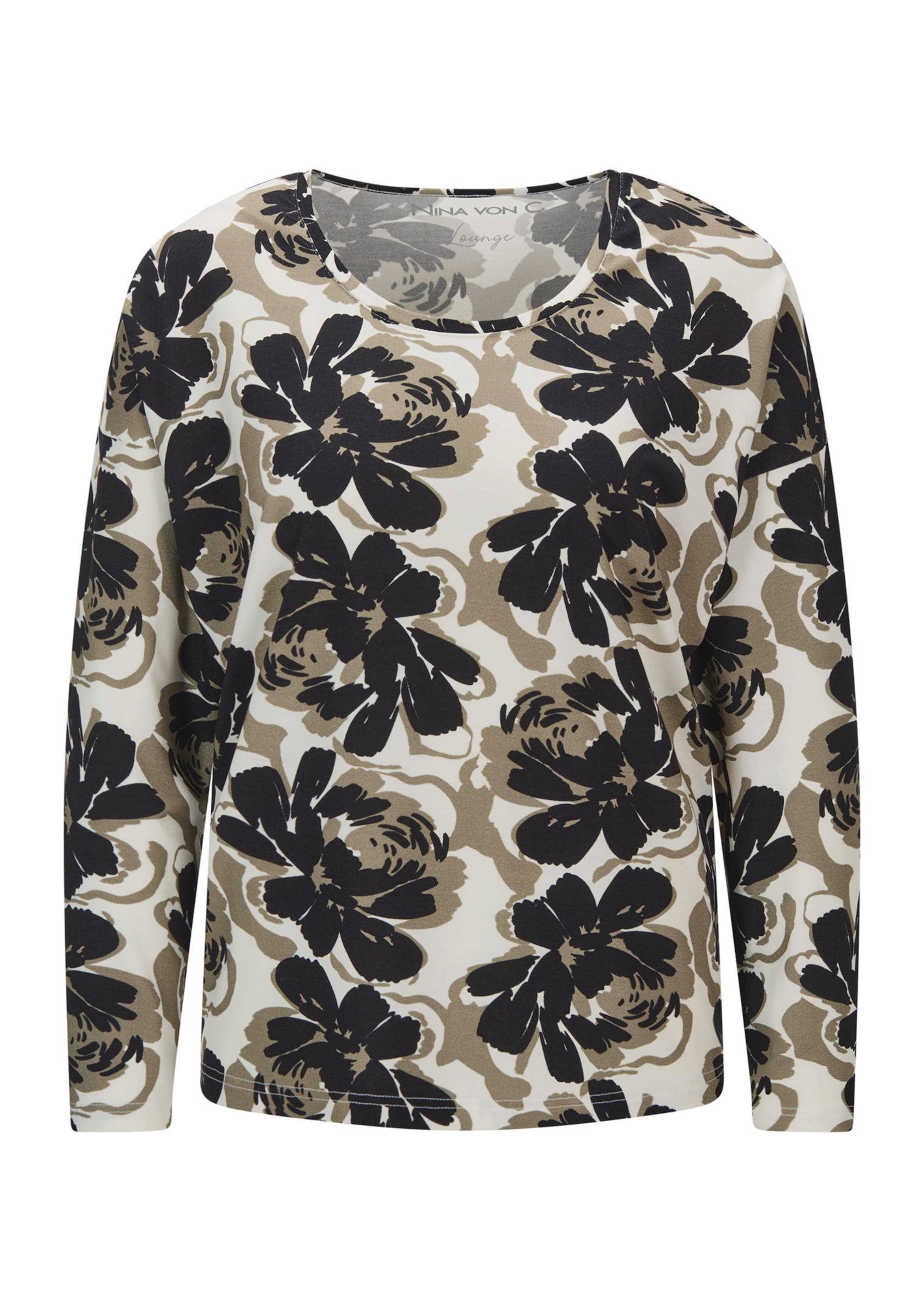 Pyjamashirt mit Blumenmuster