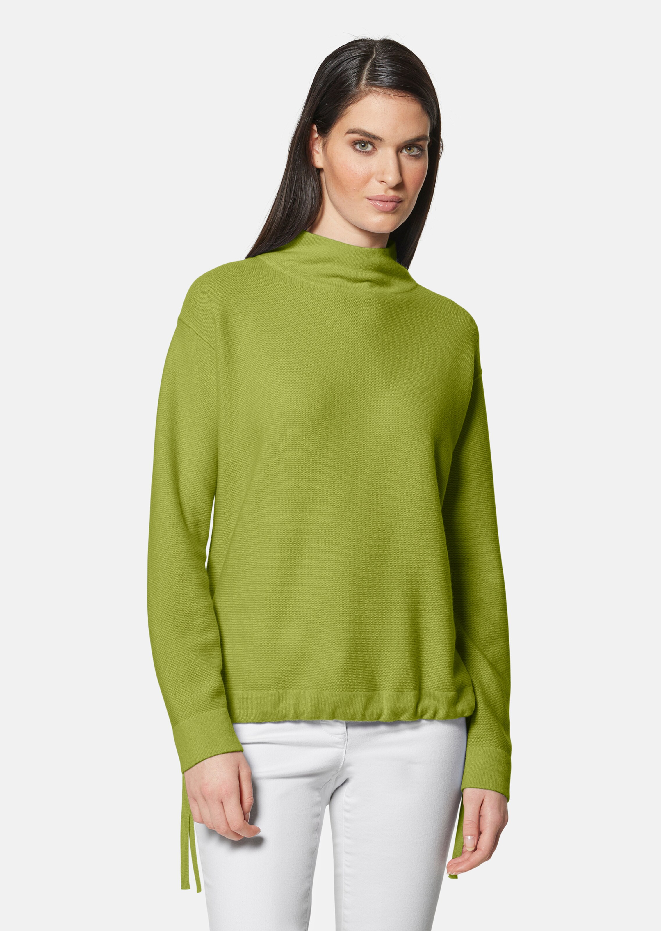 Kaschmirpullover mit Stehkragen