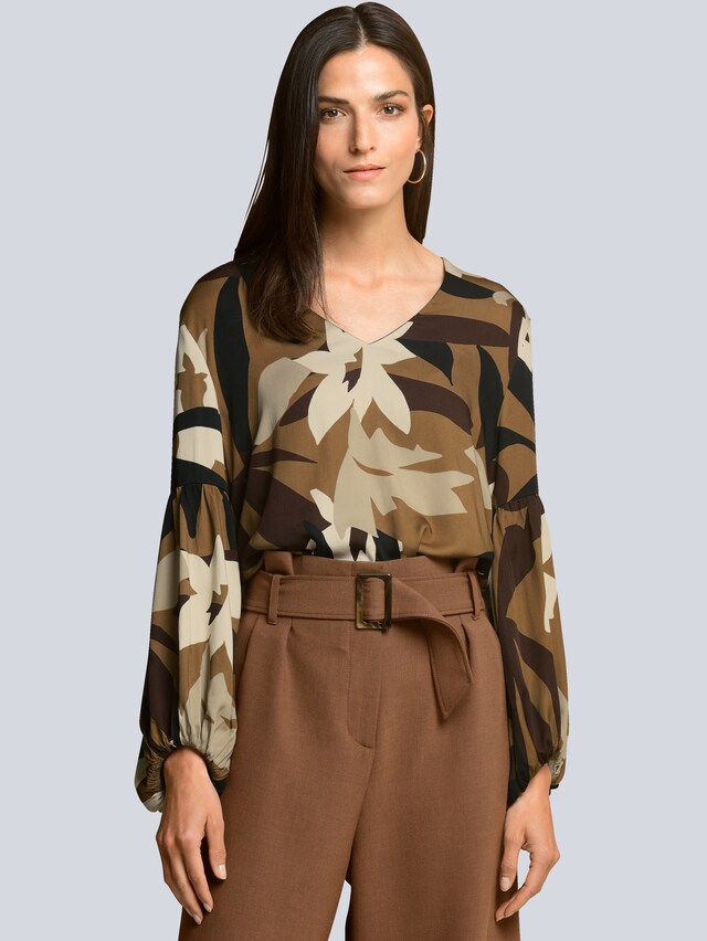 Bluse mit leichtem Ballonärmel 3