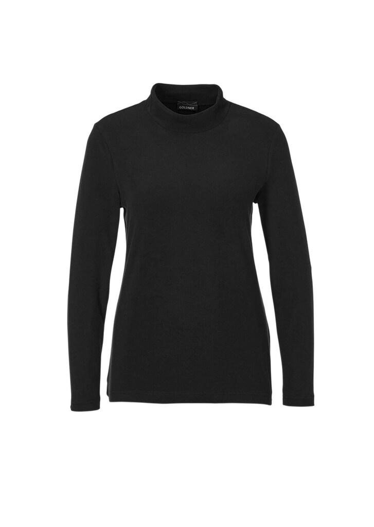 Stehkragenshirt mit Langarm