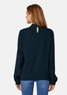 Bluse mit Stehkragen und Raffdetail thumbnail 3
