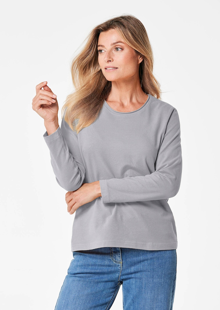 Shirt met ronde hals