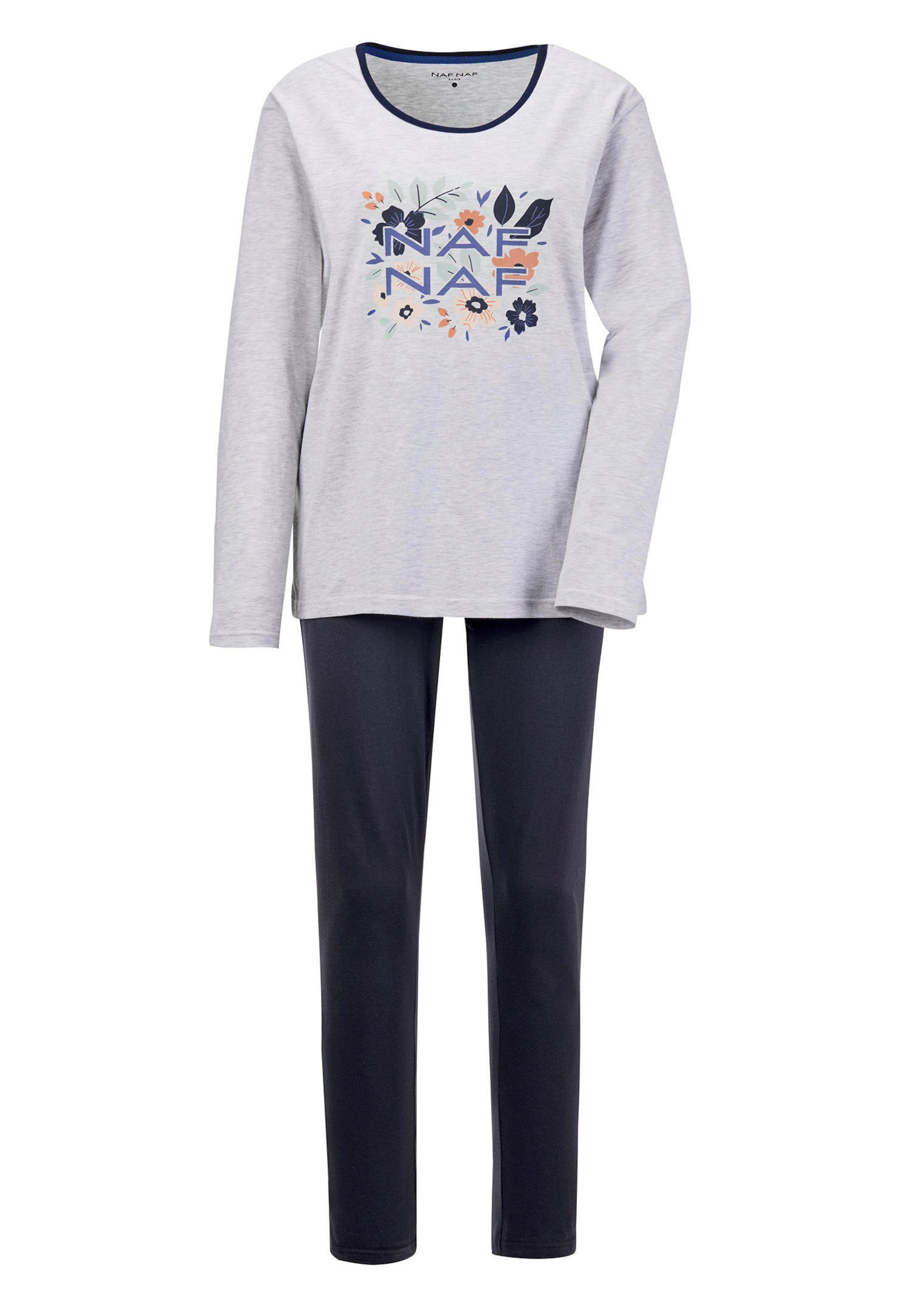 Baumwoll-Pyjama mit Langarm