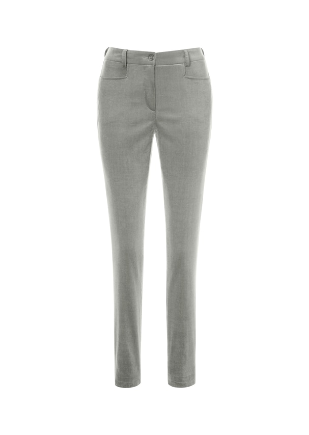 Elasticated fine corduroy trousers in a slim fit 5