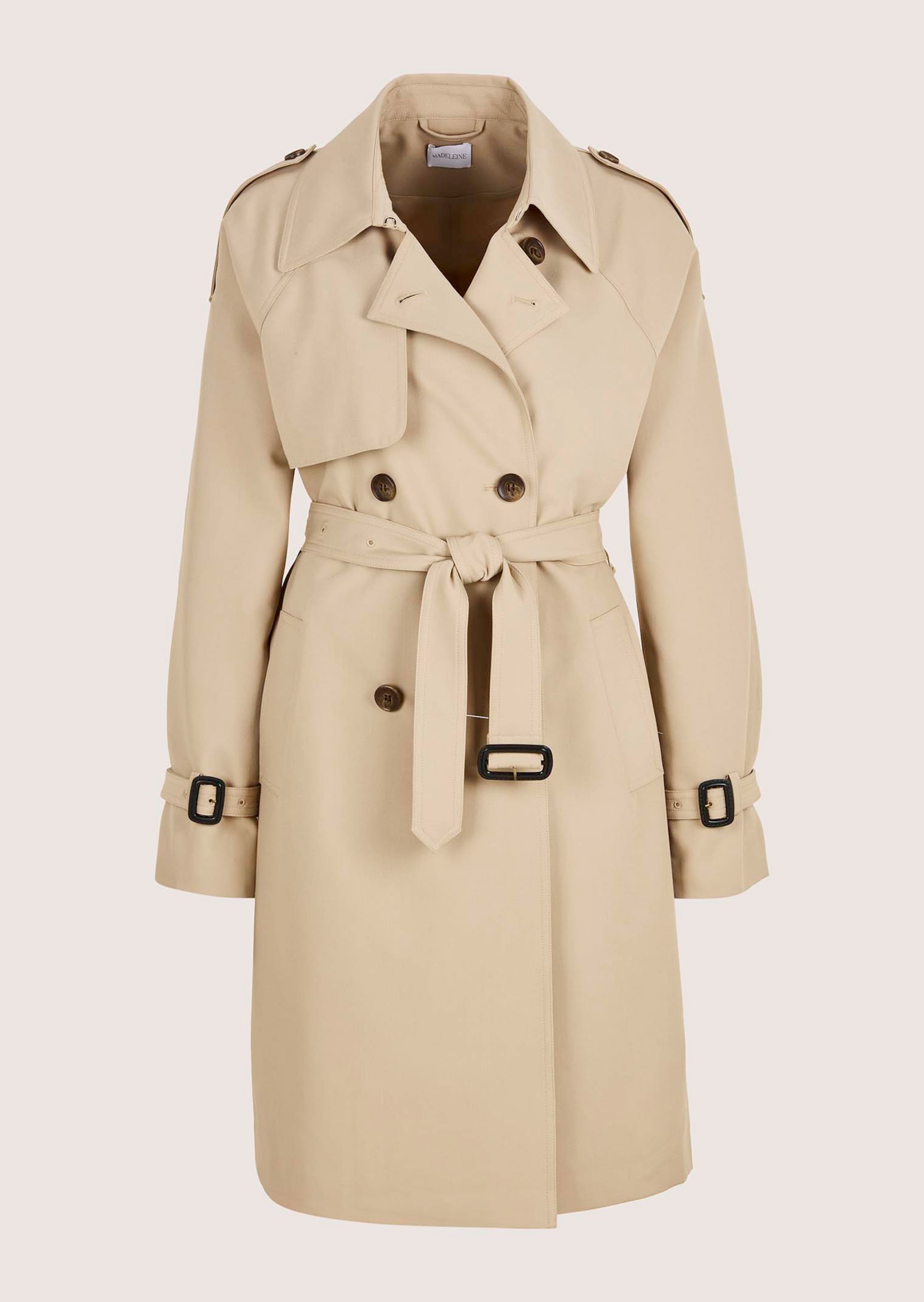 Trenchcoat mit zweireihiger Knopfleiste