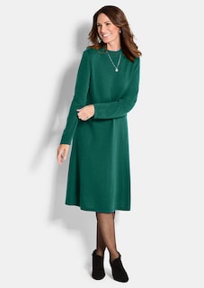 Robe en tricot à la coupe féminine en A thumbnail 1