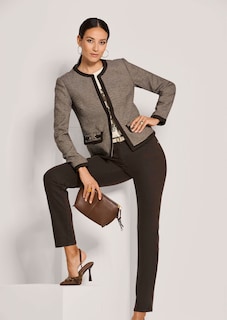Kragenloser Pepita-Blazer thumbnail 4