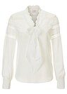Seidenbluse mit Spitze und langer Schluppe thumbnail 1