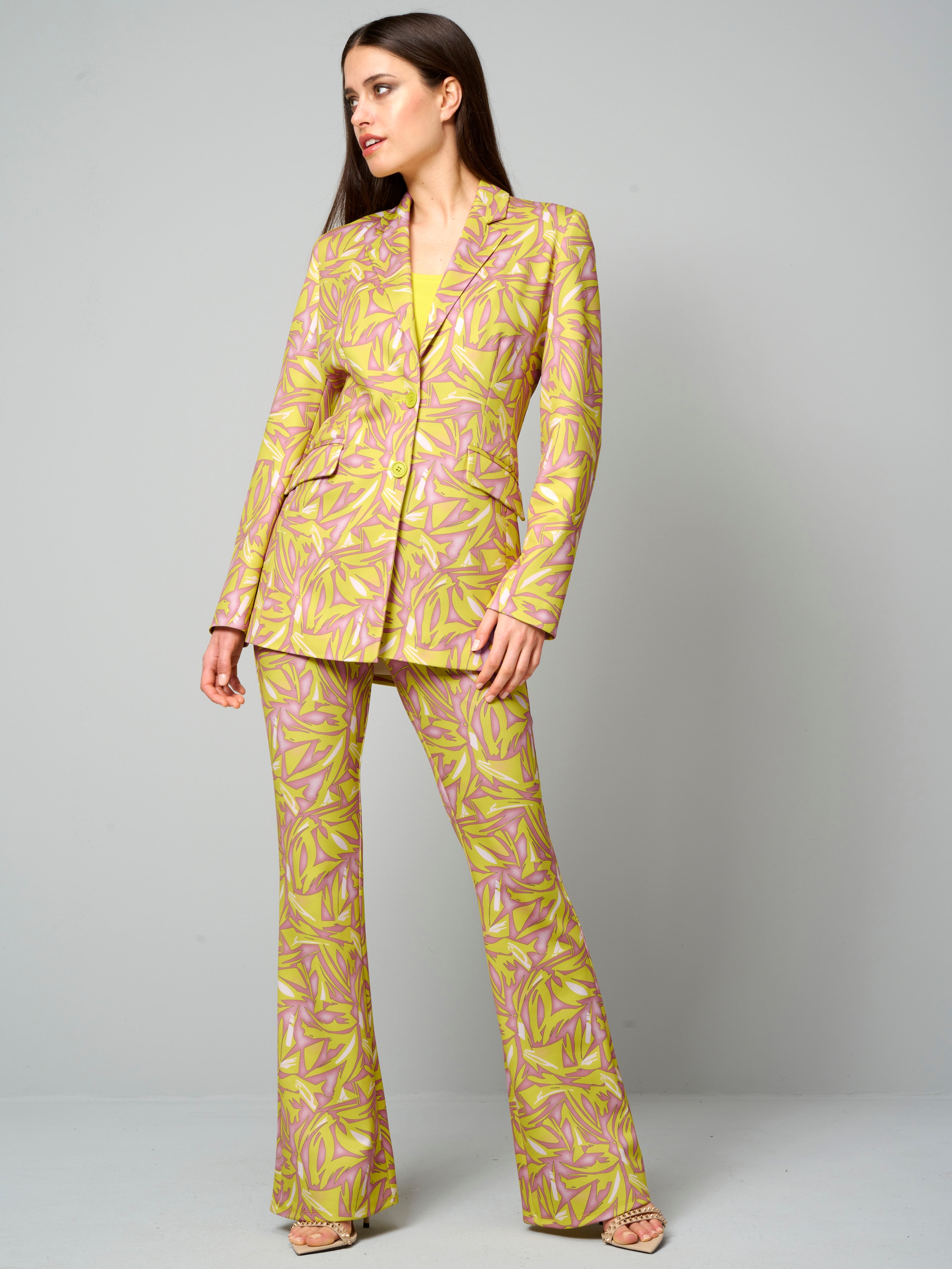 Blazer mit grafischem Print 3