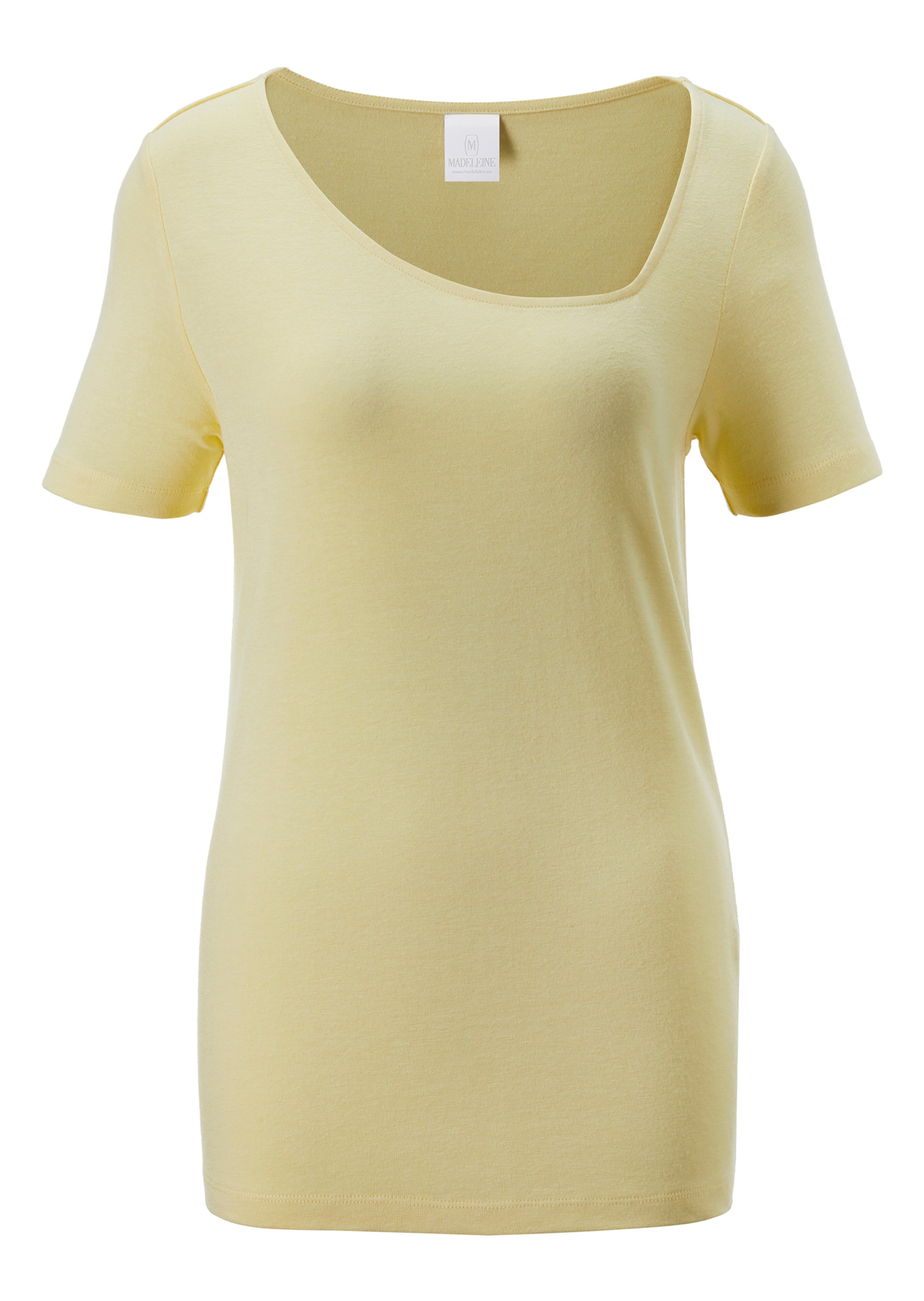 Kurzarm-Shirt mit asymmetrischem Ausschnitt