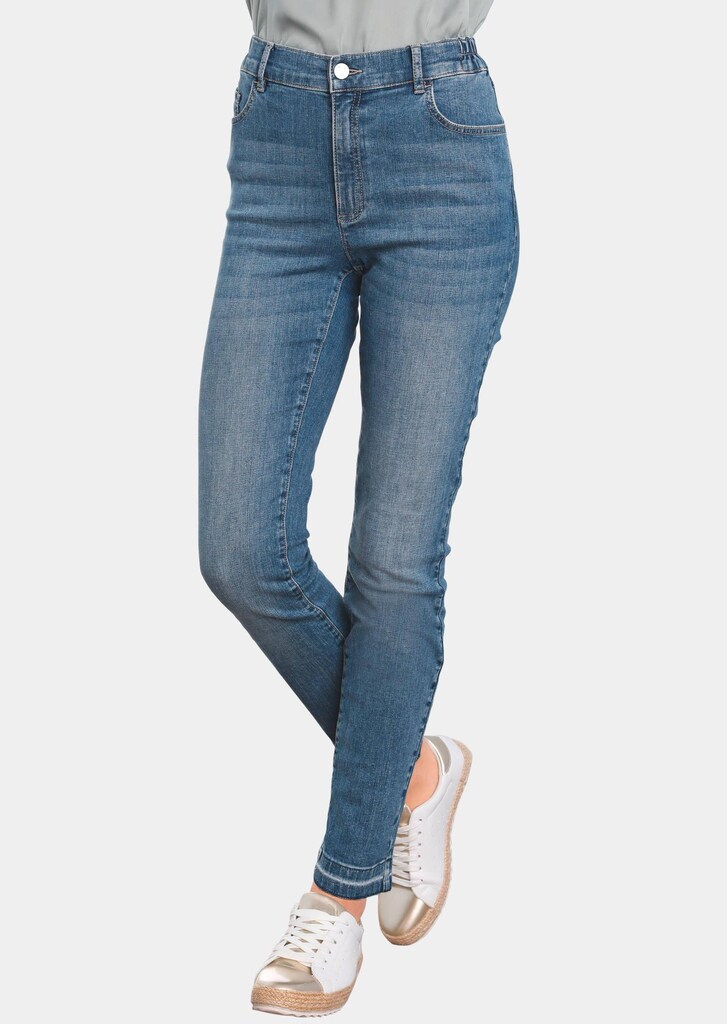 Aangename jeans met modieuze zoomrand