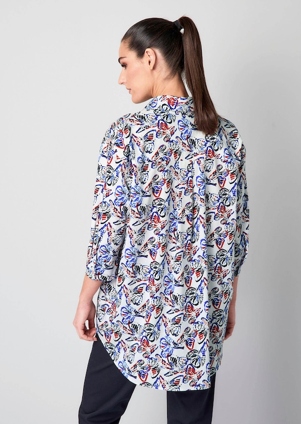 Hemdbluse mit Alloverdruck 2