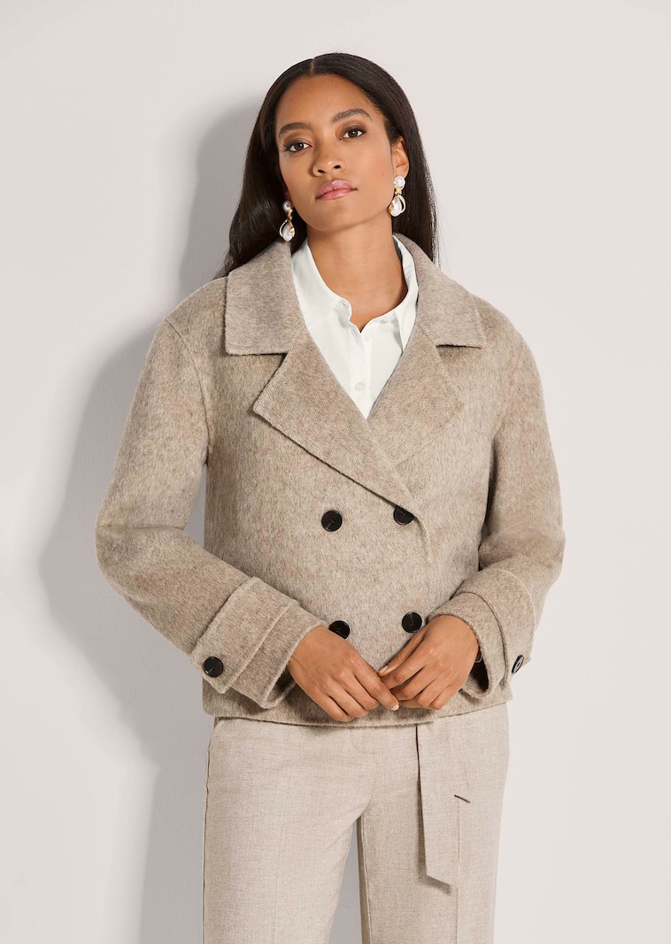 Caban-Jacke aus einer hochwertigen Wollmischung