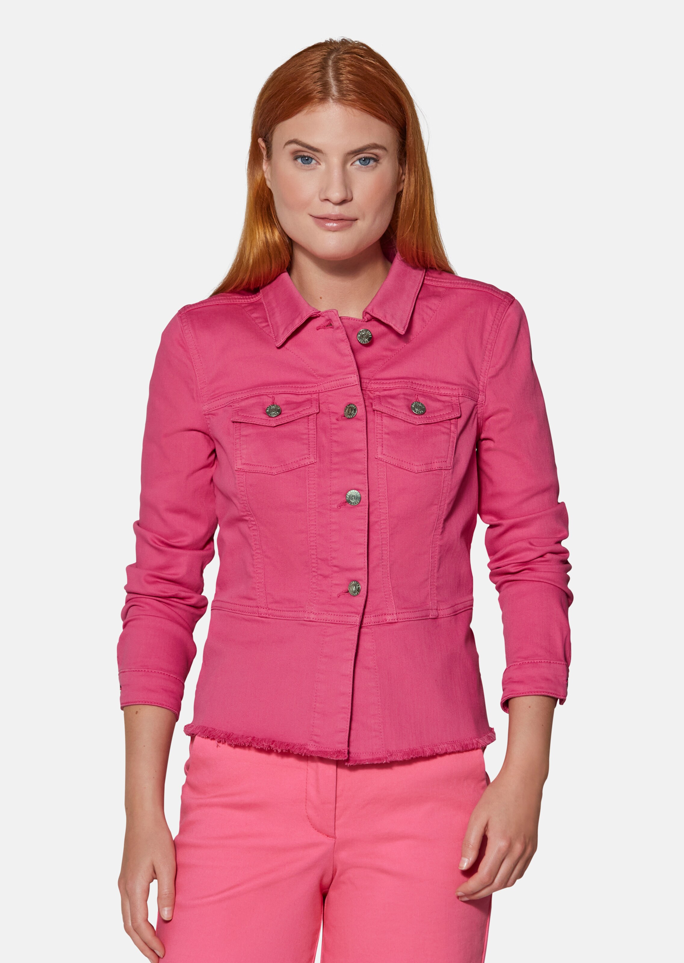 Jeansjacke mit Schößchen