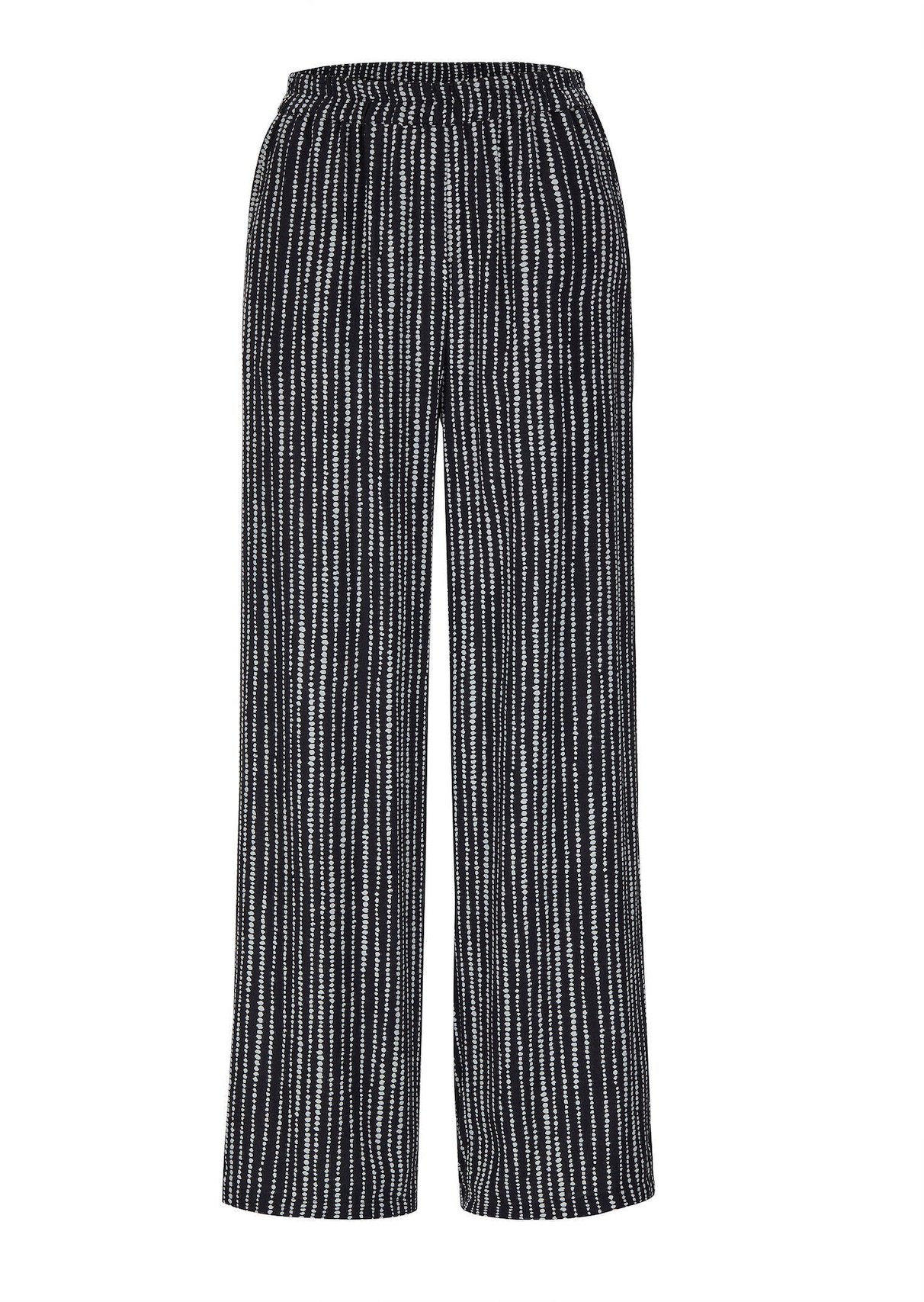 Palazzobroek VERA met een streep- en stippendessin
