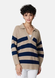 Streifen-Pullover mit Wolle und Kaschmir thumbnail 1
