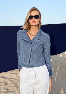 Veste. Cuir velours de chèvre thumbnail 7