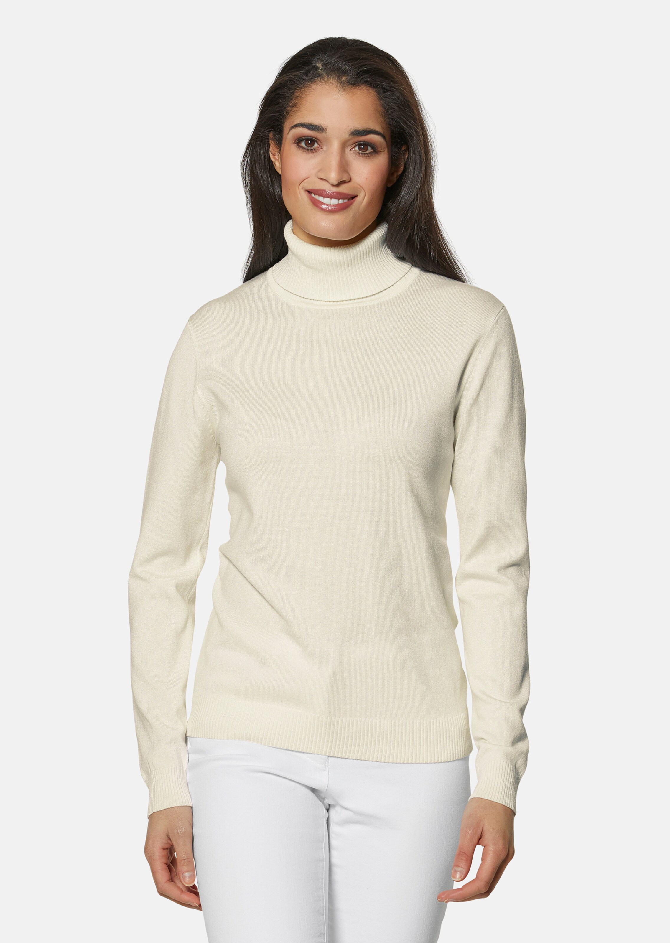 Strickpullover aus Viskose-Stretch