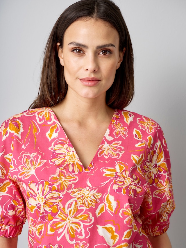 Bluse mit Gummizug am Ärmel 6