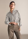 Baumwollbluse mit Streifen thumbnail 1
