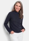Fijn gebreide tricot pullover met opstaande kraag thumbnail 3