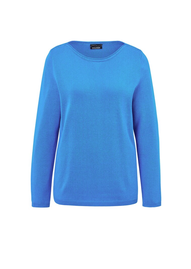 Tricot pullover met boothals