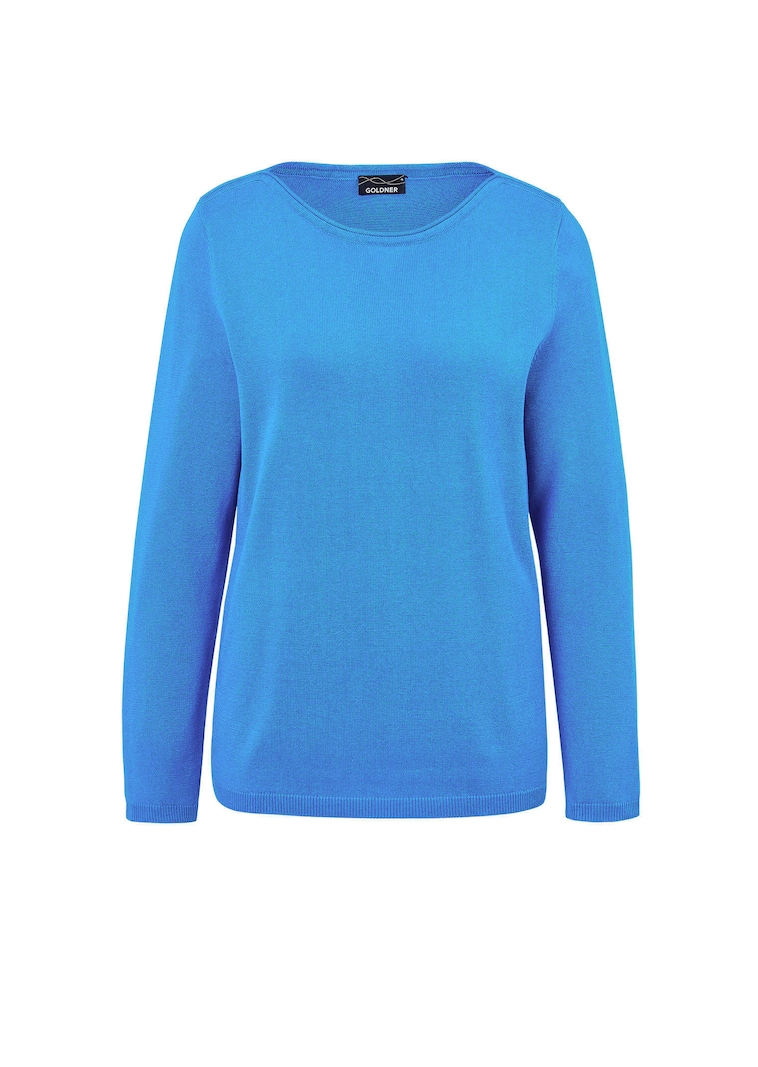 Tricot pullover met boothals
