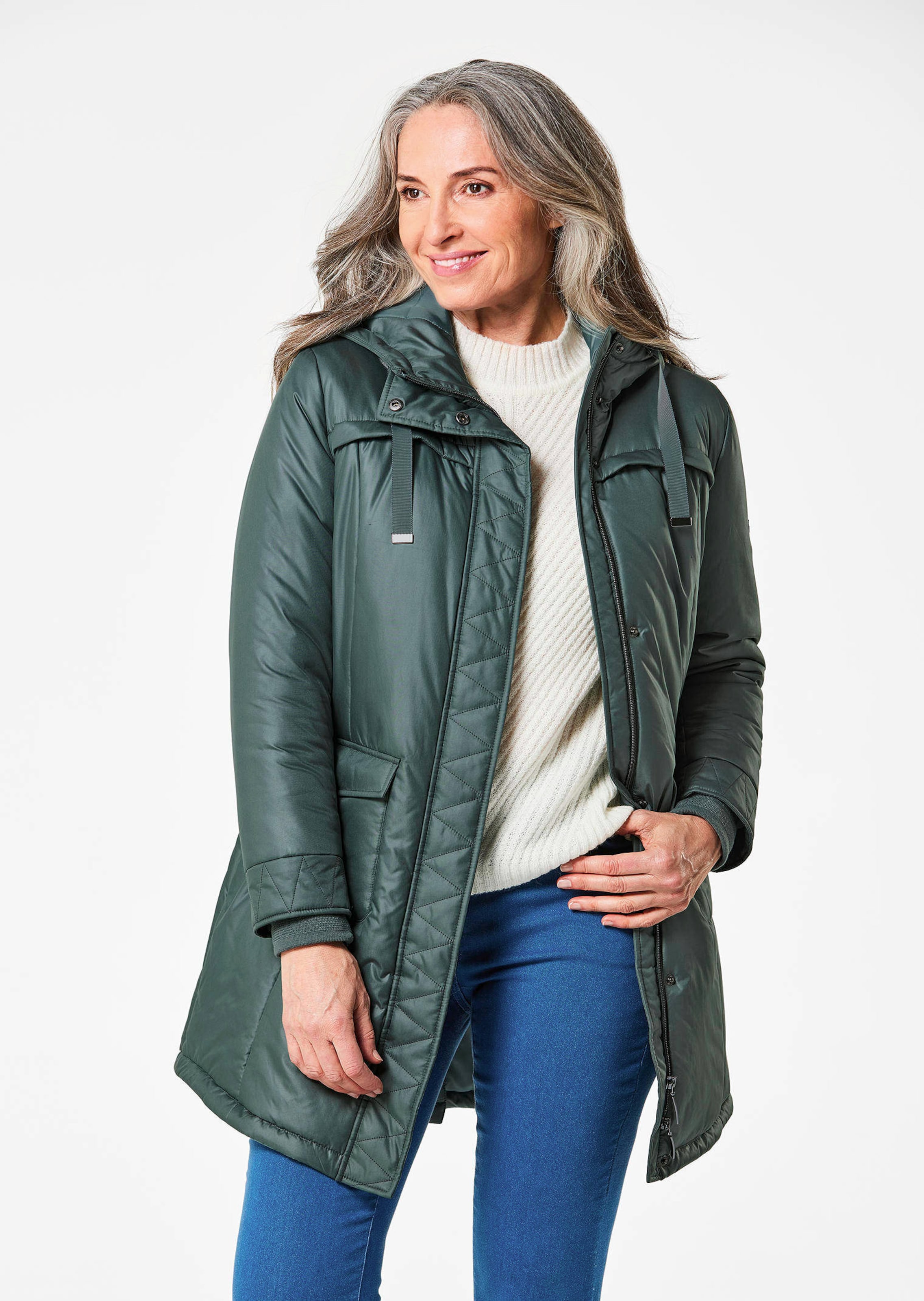 Sportiver Anorak mit warmer Wattierung