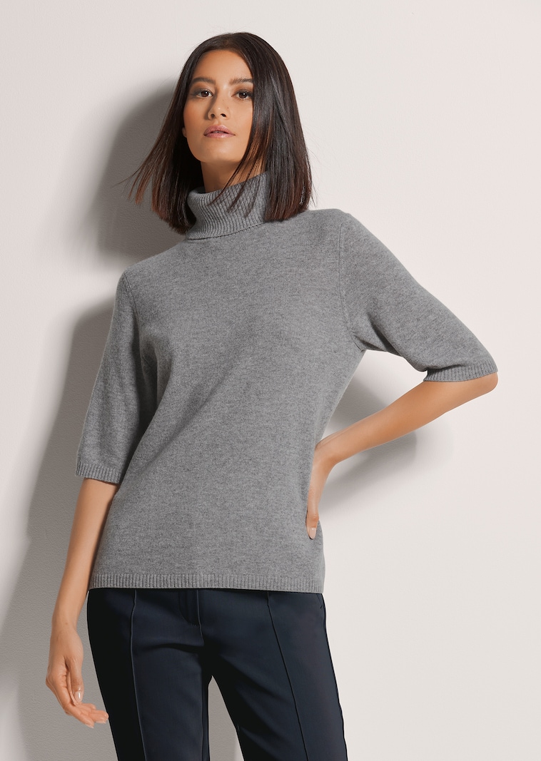 Kaschmirpullover mit Rollkragen