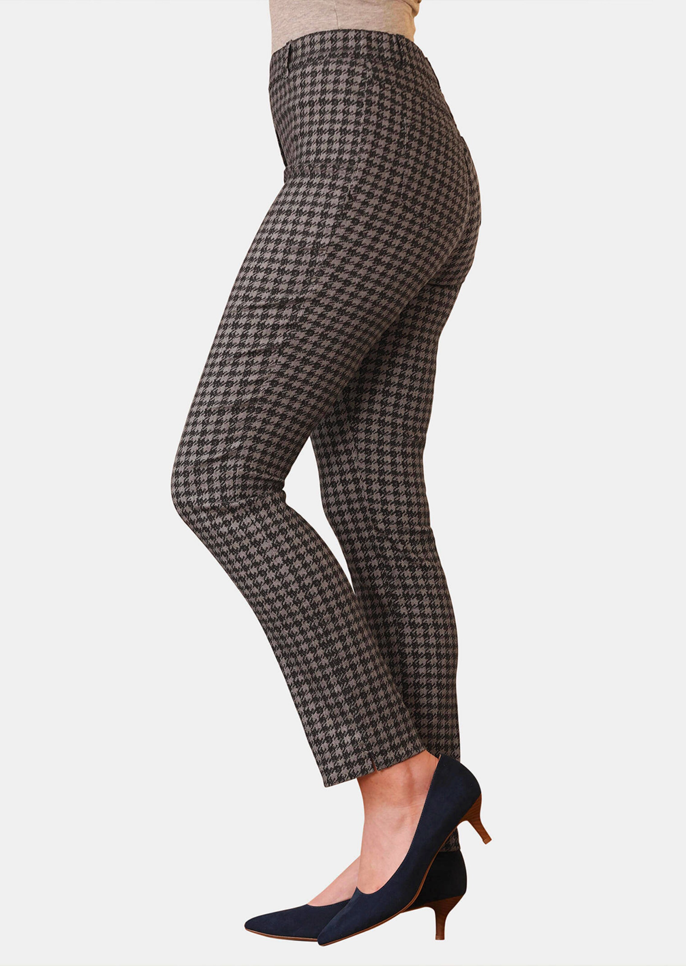 Pantalon à motif pied-de-poule LOUISA - gris / noir - Gr. 26 de Goldner Fashion