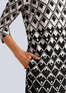 Kleid mit grafischem Druck thumbnail 1