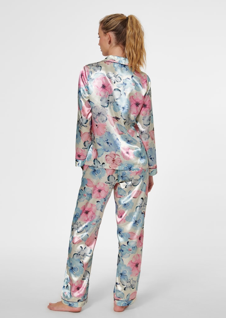 Bedruckter Pyjama aus edlem Glanzsatin 2