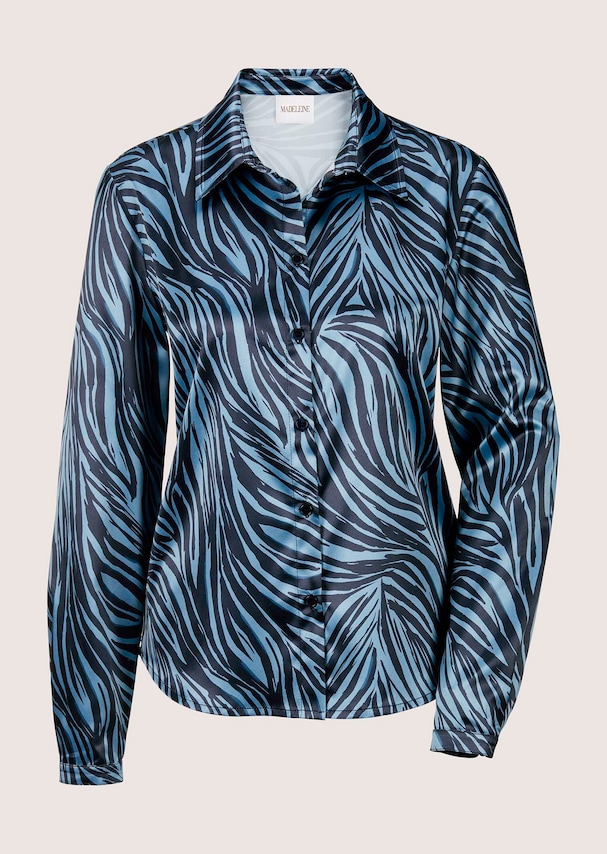 Hemdbluse mit Unikat-Druck 5