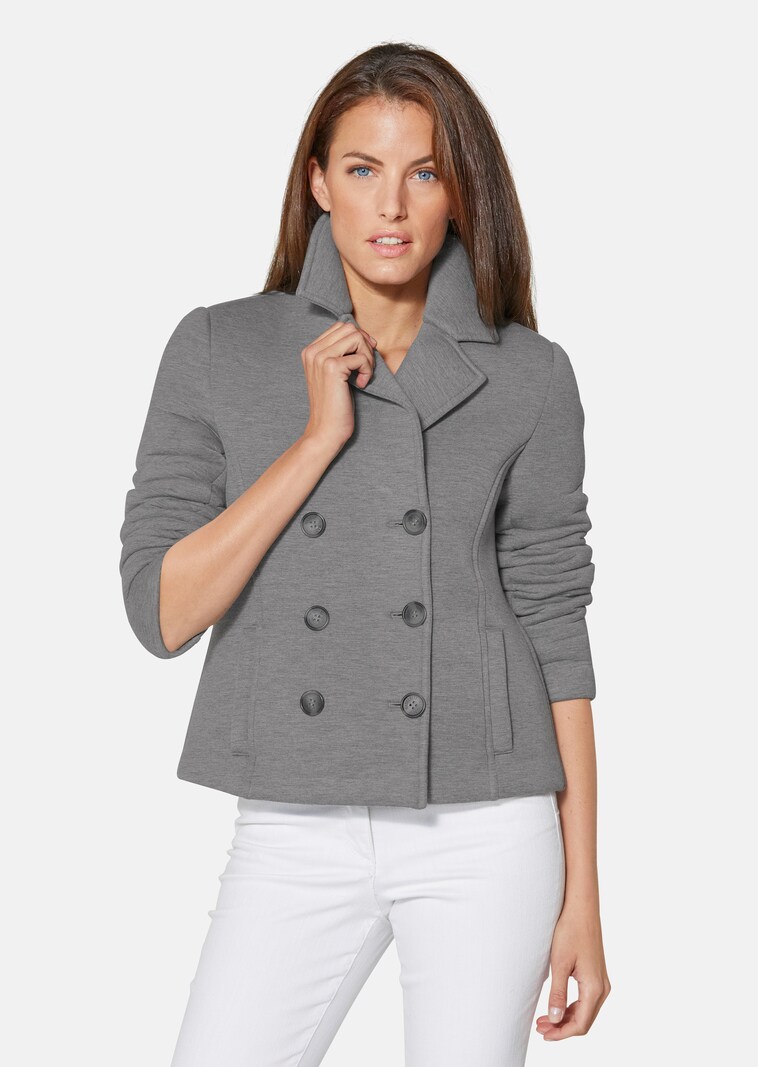 Caban jacket made from high-quality double-faced jersey