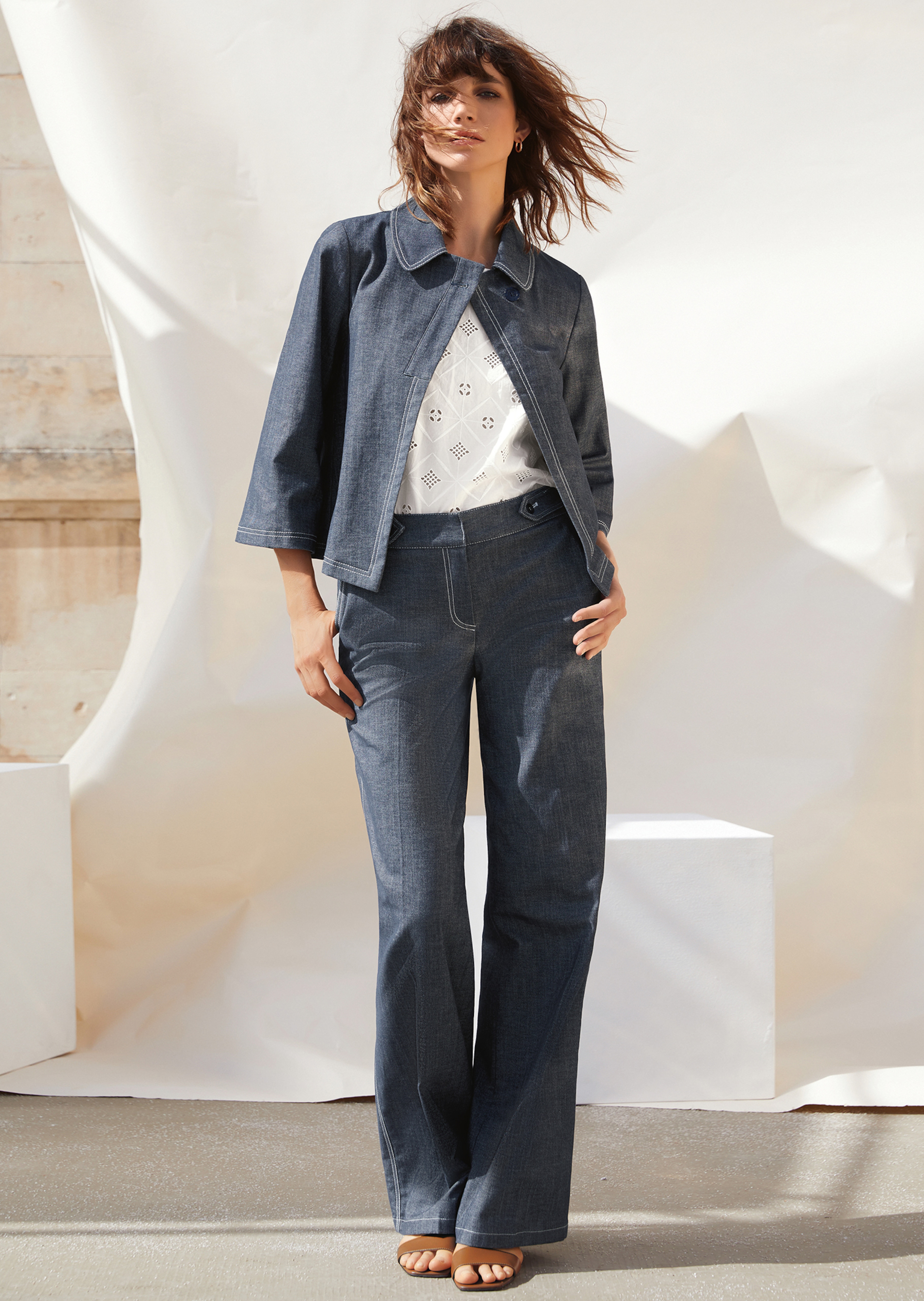 TALBOT RUNHOF X MADELEINE Kurzjacke im Denim-Look
