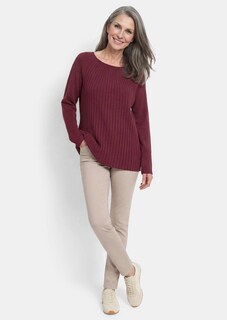 A-lijn tricot pullover met katoen thumbnail 2