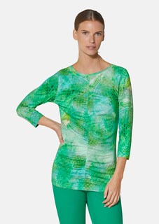 Jersey-Shirt mit 3/4-Ärmeln und Unikat-Print thumbnail 1
